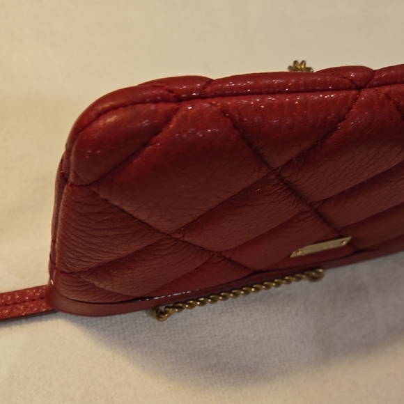 RARE NWOT Kate Spade Briar Lane Quilted Red Leather Wristlet - Fits S24/iPhone - Picture 10 of 11